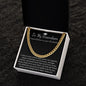 Grandson Graduation Cuban Link Chain gift