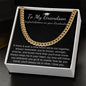 Grandson Graduation Cuban Link Chain gift