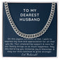 Eid gift for husband Cuban Chain necklace for husband