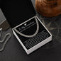 Grandson Graduation Cuban Link Chain gift
