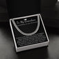 Grandson Graduation Cuban Link Chain gift