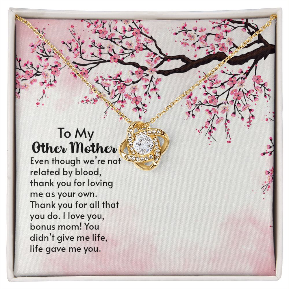 To My Bonus Mum Love Knot Necklace
