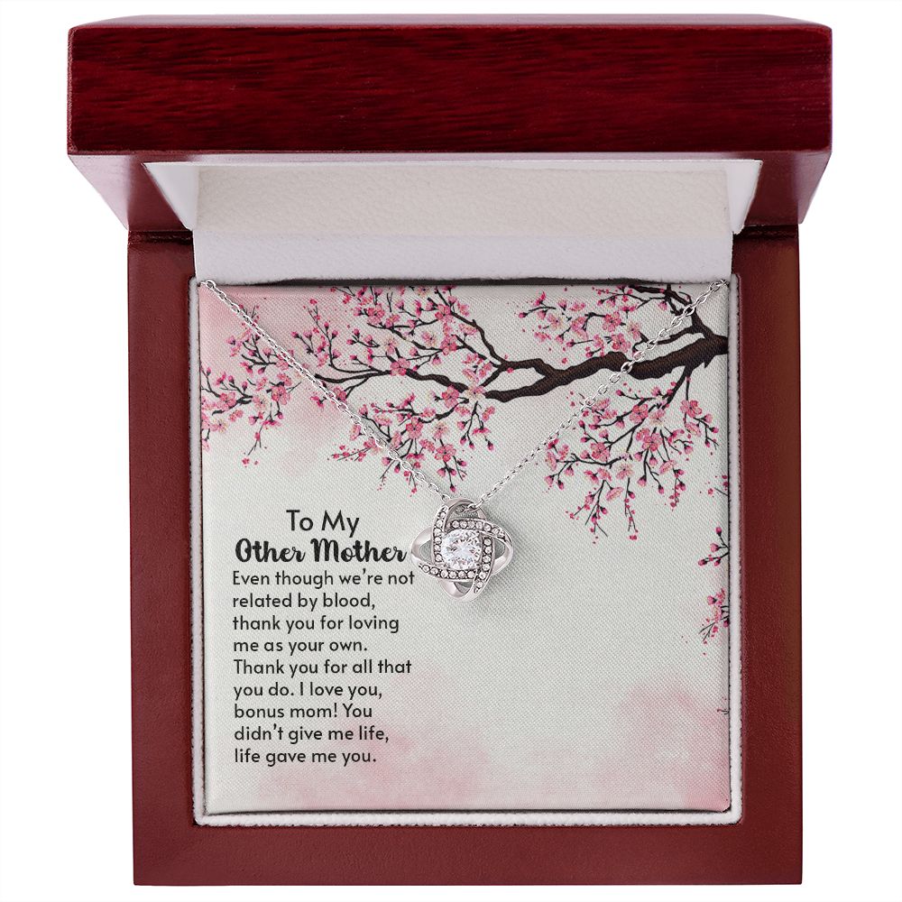 To My Bonus Mum Love Knot Necklace