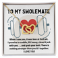To My Swolemate Necklace for Weightlifting fitness Girlfriend or Wife