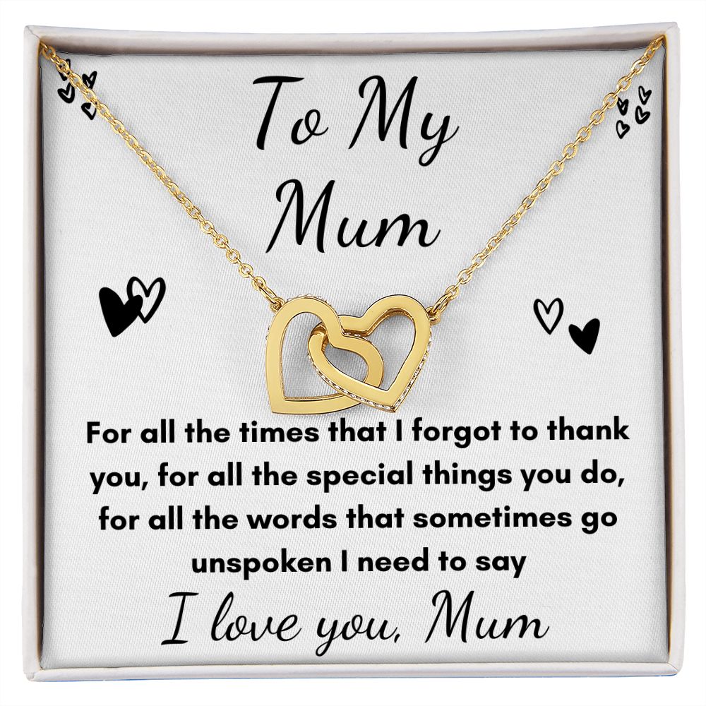 Mother's heart necklace
