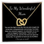Wonderful Mum heart necklace