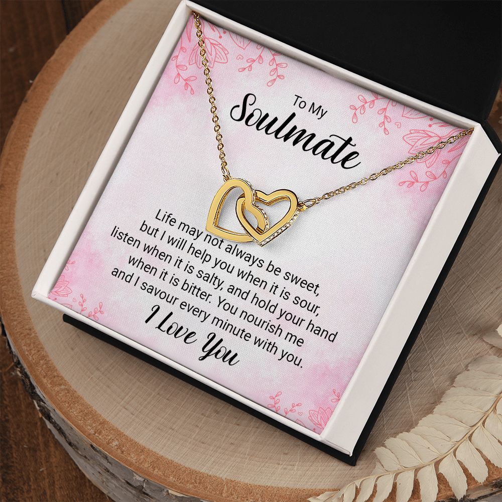 To My Soulmate heart necklace