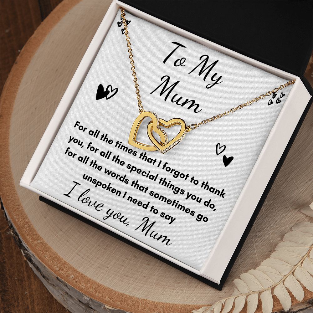 Mother's heart necklace
