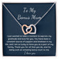 Bonus Mum heart necklace gift