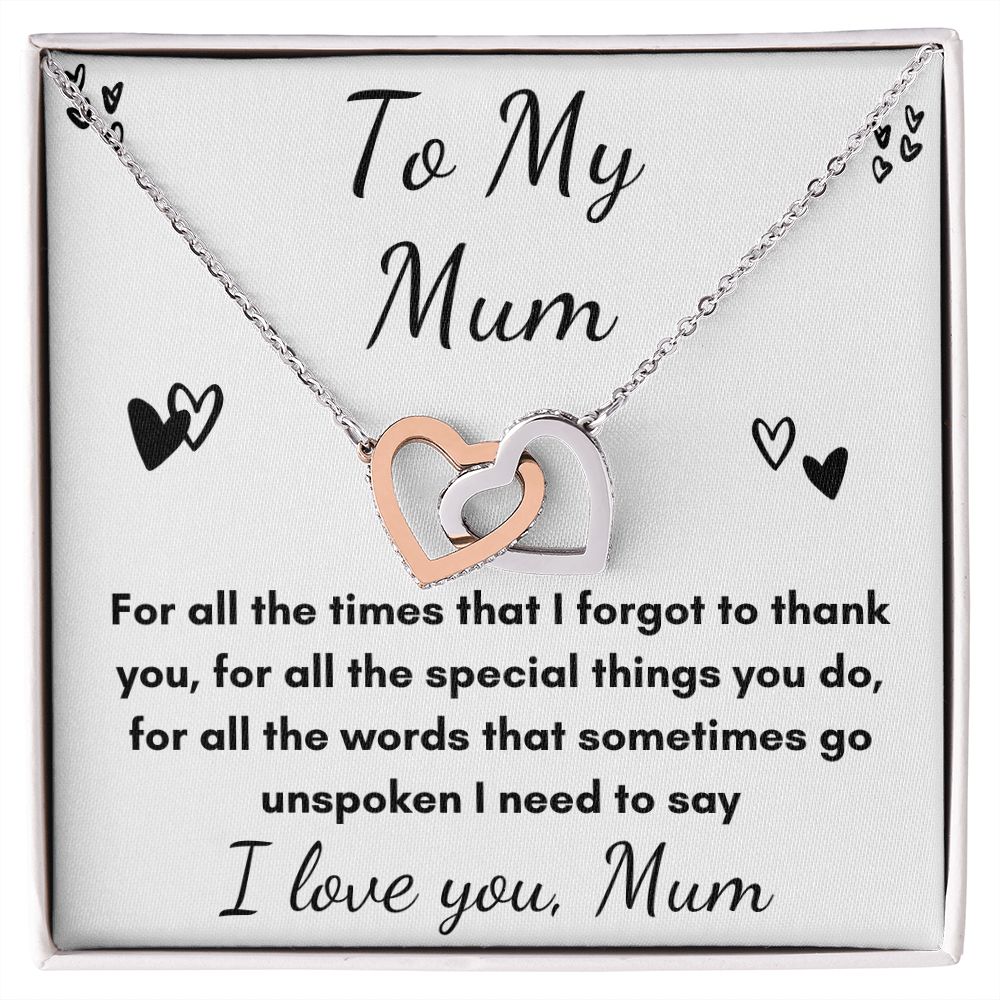 Mother's heart necklace