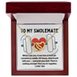 To My Swolemate Necklace for Weightlifting fitness Girlfriend or Wife