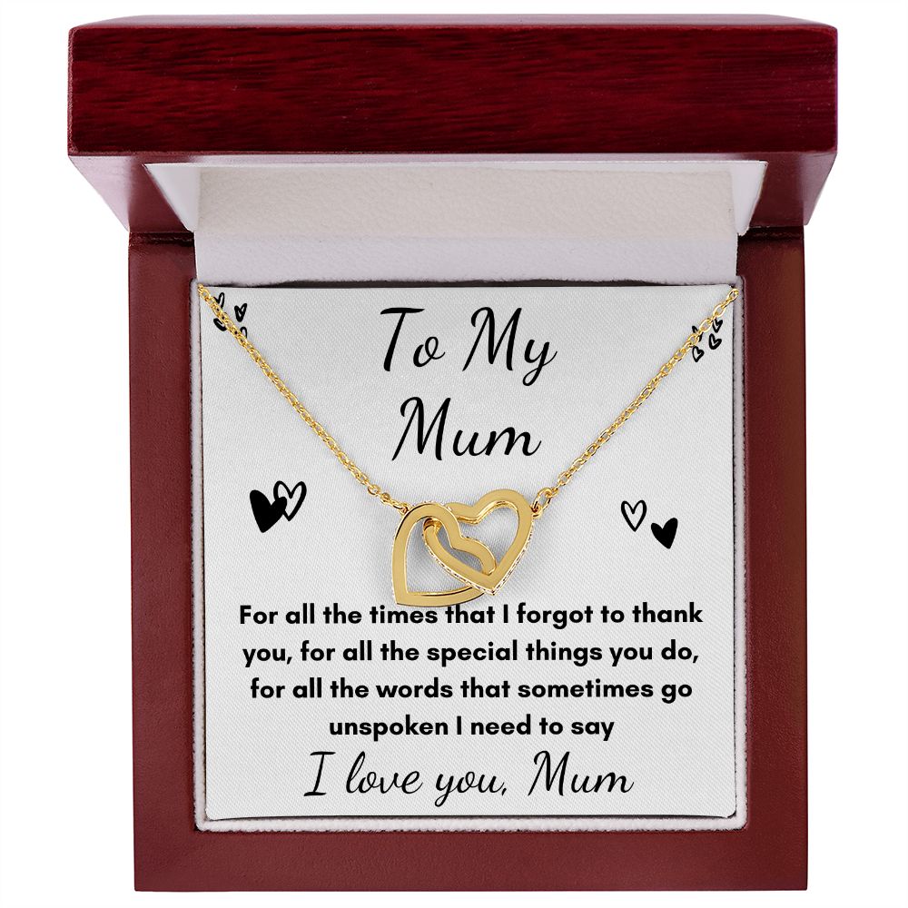 Mother's heart necklace