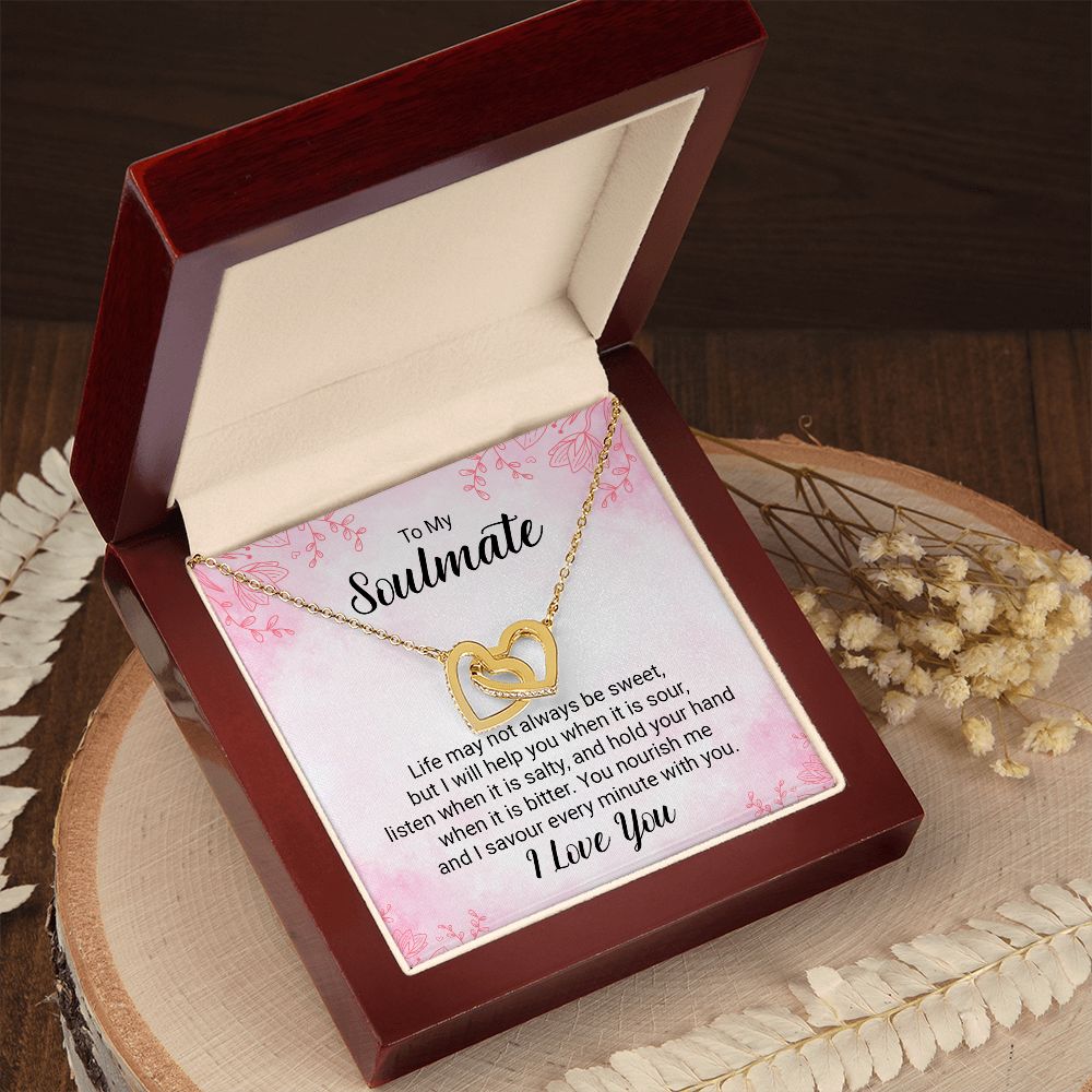 To My Soulmate heart necklace