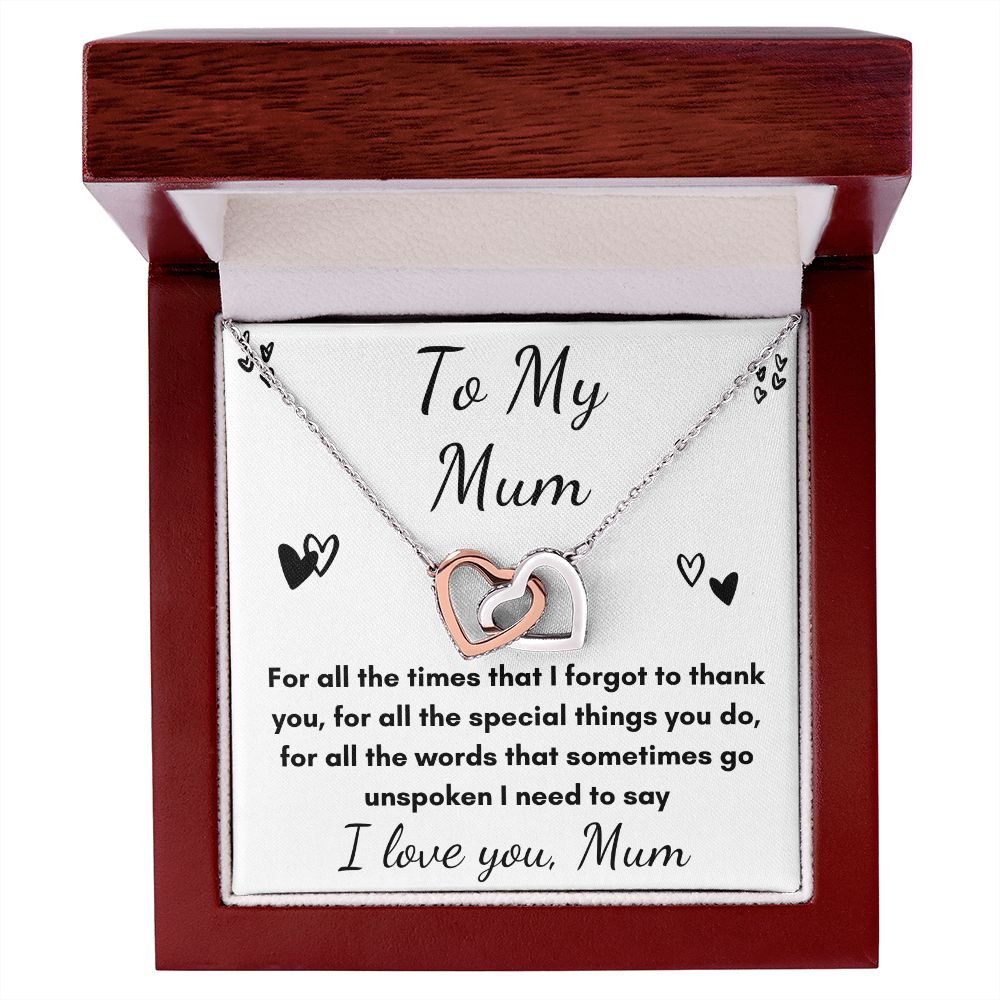 Mother's heart necklace