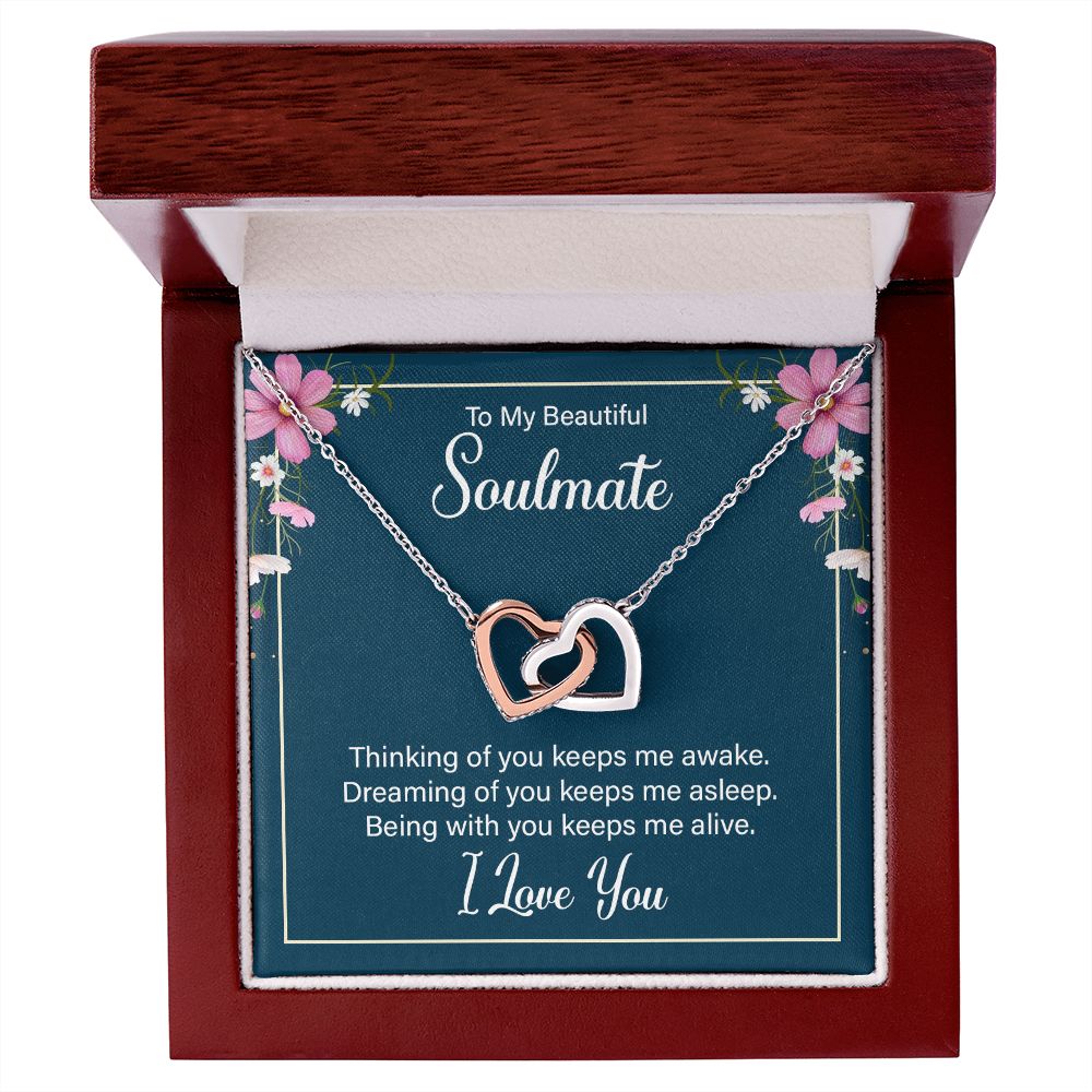 To My Soulmate wife girlfriend Valentines day birthday Christmas necklace