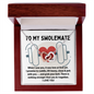 To My Swolemate Necklace for Weightlifting fitness Girlfriend or Wife