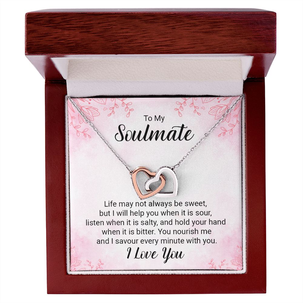 To My Soulmate heart necklace