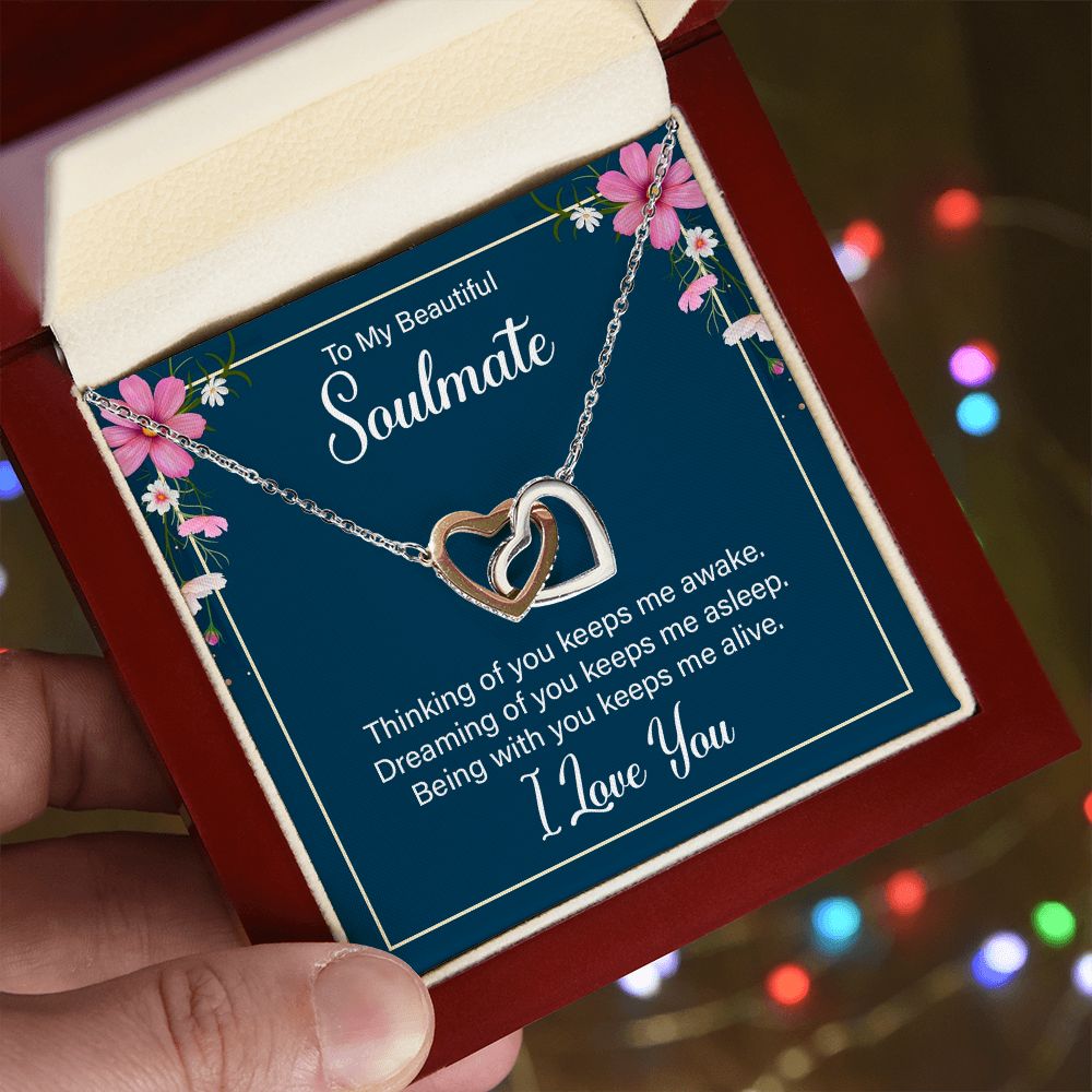 To My Soulmate wife girlfriend Valentines day birthday Christmas necklace