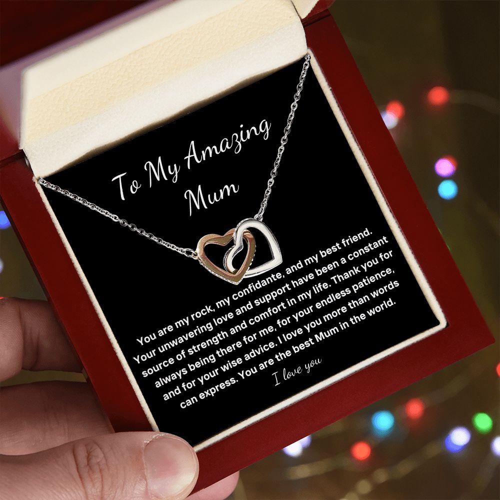 To My Amazing Mum necklace gift