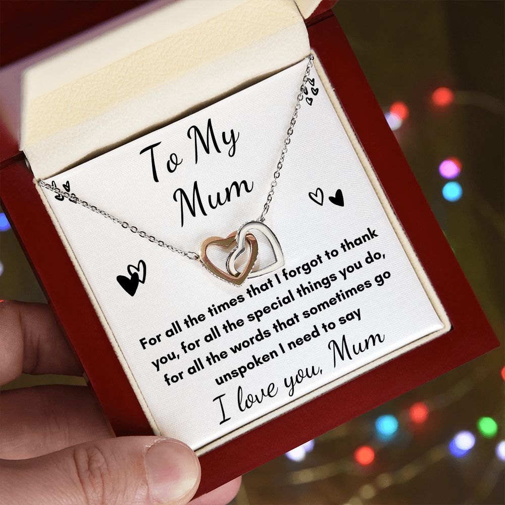 Mother's heart necklace