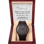 To My Husband, You are my life wooden watch gift