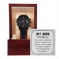 To My Man, Holder of my Heart Chronograph Watch for husband boyfriend