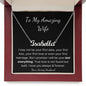 Custom Name necklace for wife, Valentines day birthday Christmas gift for wife