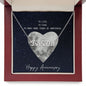 Happy Anniversary Name custom necklace