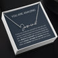 Personalized you are amazing Signature Style Name necklace Gift