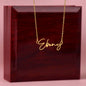 Personalized you are amazing Signature Style Name necklace Gift