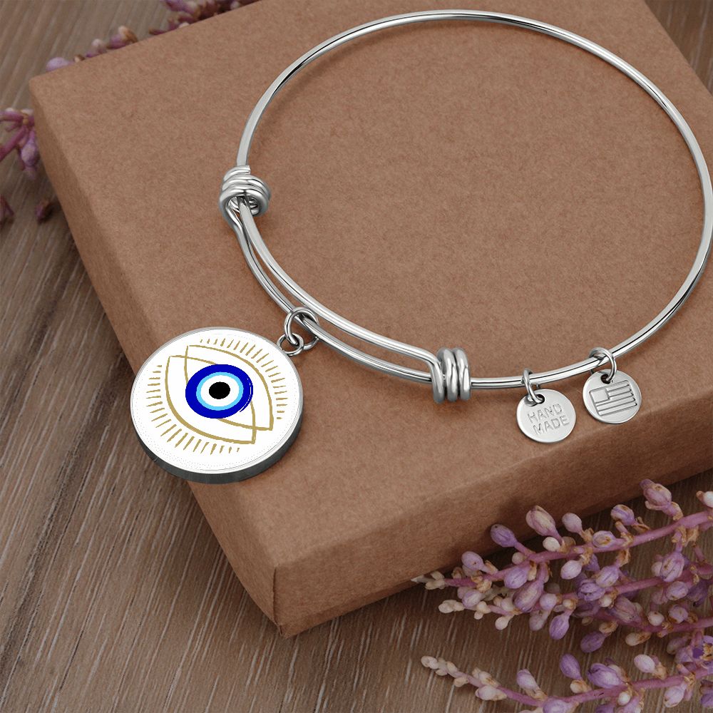 Double blue Evil Eye bracelet