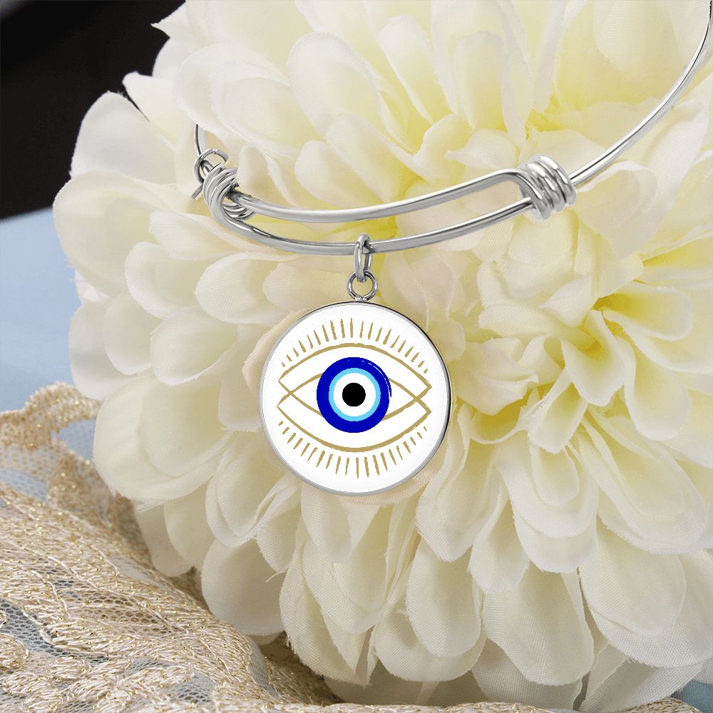 Double blue Evil Eye bracelet