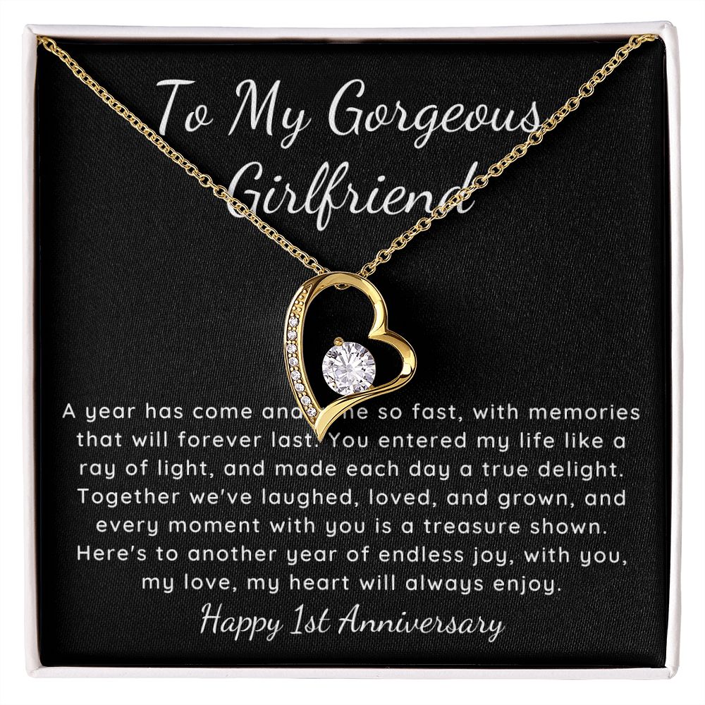 Forever Love Necklace for girlfriend One Year dating anniversary