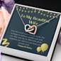 Wife birthday necklace interlocking hearts gift