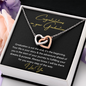 Congratulations on your graduation heart necklace daughter gift