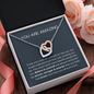 You are amazing interlocking heart necklace