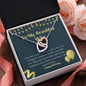 Wife birthday necklace interlocking hearts gift