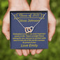 Class of 2021 Graduation two heart necklace