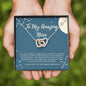 I love You to the Moon & back. To My Amazing Niece interlocking heart necklace gift
