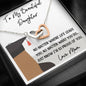 Graduation Necklace gift for Daughter Two hearts necklace