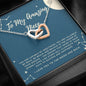 I love You to the Moon & back. To My Amazing Niece interlocking heart necklace gift