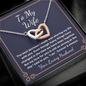To My Wife Necklace Anniversary Birthday Valentines day necklace gift