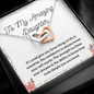 To My Amazing Daughter Christmas Birthday Mother daughter heart necklace gift