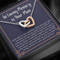 In Loving memory of your Mom, grieving heart necklace