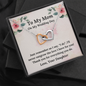 Mother of the Bride heart necklace gift