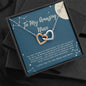 I love You to the Moon & back. To My Amazing Niece interlocking heart necklace gift