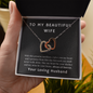 To My Wife Necklace Anniversary Gift For Wife Birthday Gift