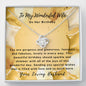Birthday necklace for wife Love Knot Necklace