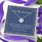 To My Soulmate Love Knot necklace