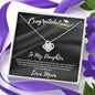 Graduation Necklace gift for Daughter Love Knot necklace